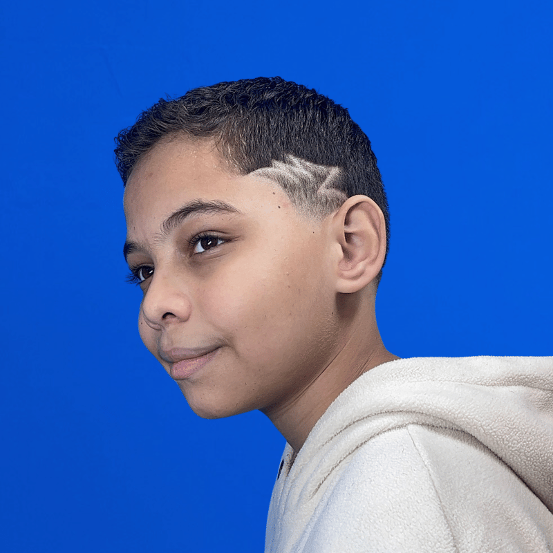 Corte infantil com estrela